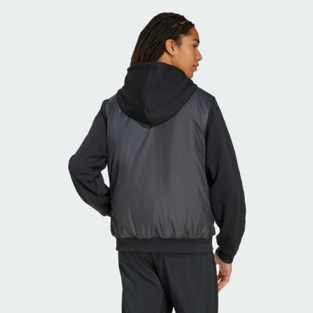 جاكيت Essentials CLIMAWARM 3-Stripes Insulated Hooded Hybrid