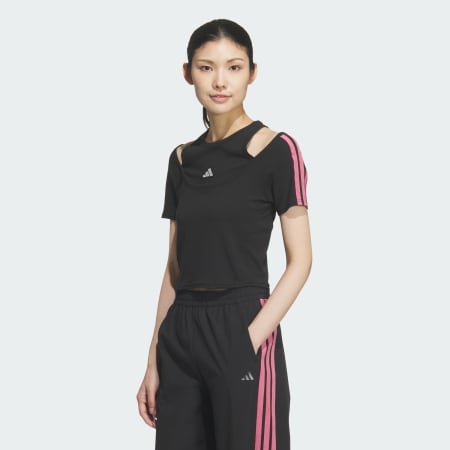 DANCE 雙層領口迷你 T 裇