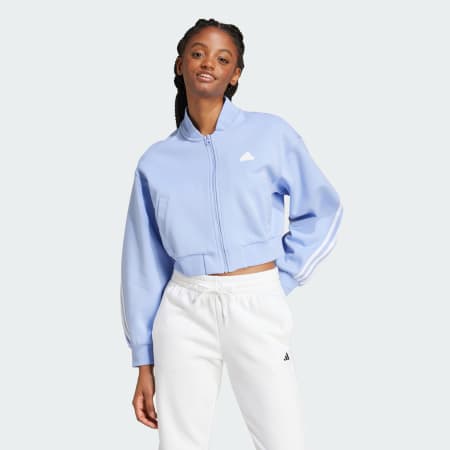 Blue adidas tracksuit womens best sale