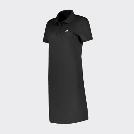 ESSENTIALS SMALL LOGO POLO DRESS