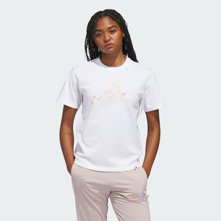IRIDESCENT SHELLS BIG LOGO GRAPHIC T-SHIRT