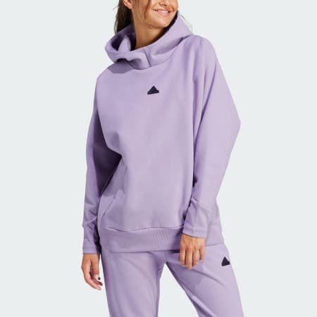 Fila Women's Bloom Logo Pullover Jersey Sports Bra Purple Size 1X