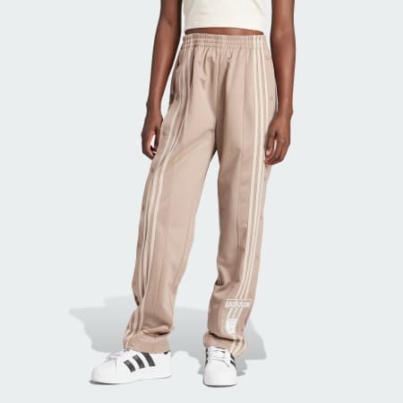 Track Pants in Velvet with Embossed adidas Originals Monogram and Gold  Stripes