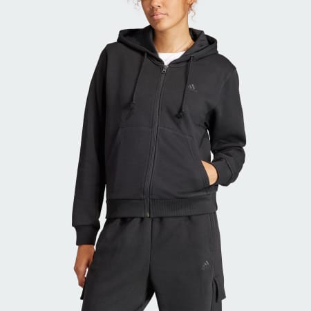 Adidas black hoodie outlet womens