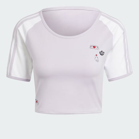 Mickey Mouse x Originals 3-Stripes Icon For Her Baby Tee