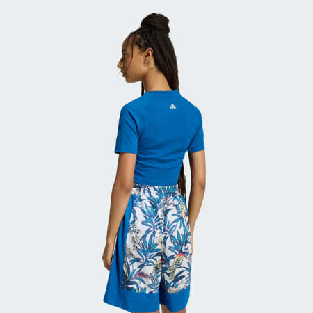 ADIDAS x FARM RIO GRAPHIC T-SHIRT CROPPED