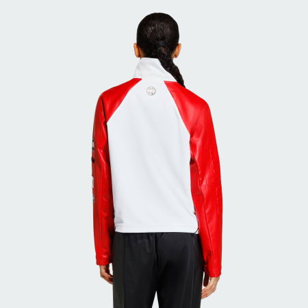 TEAMGEIST FAUX LEATHER TRACK TOP