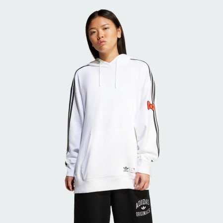 adidas Originals X Hello Kitty 3-Stripes Oversized Hoodie