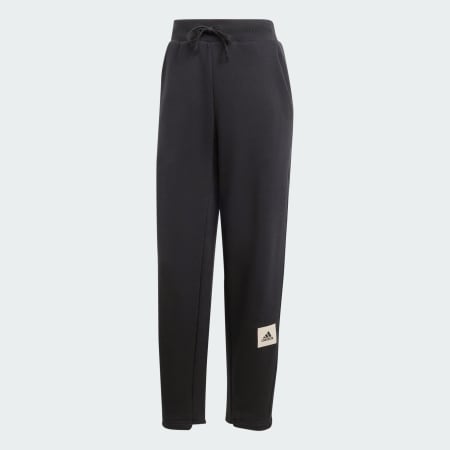 Lounge French Terry Barrel-Leg Pants