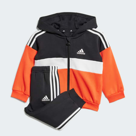 Tiberio 3-Stripes Colorblock Fleece Track Suit Kids