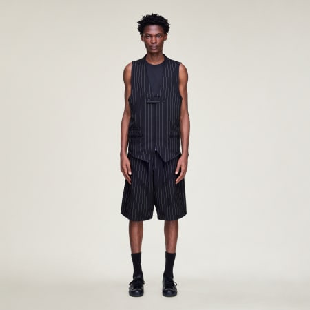 PANTALONI SCURȚI Y-3 PINSTRIPE SPORT UNIFORM