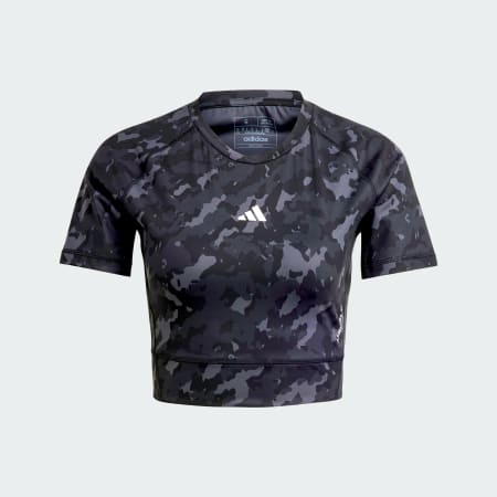Techfit Camo Print Crop Training Tee