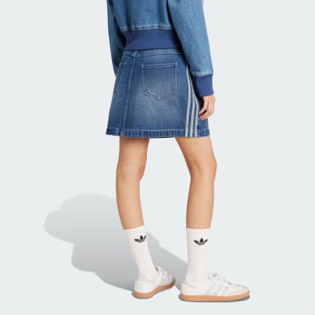 Adicolor 3-Stripes Denim Mini Skirt