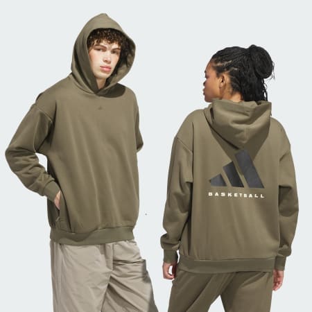 adidas Basketball Fleece Hoodie (Gender Neutral)