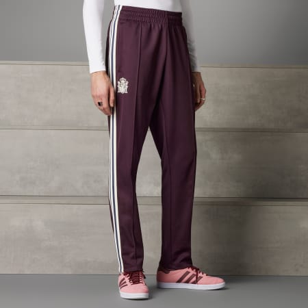 Men's adidas maroon track pants on sale