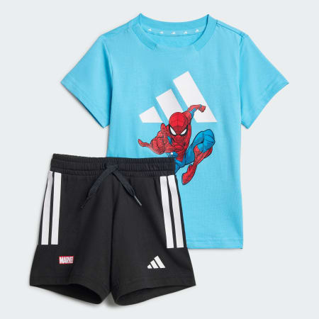 Dječji komplet adidas x Marvel Spider-Man za djecu s majicom kratkih rukava