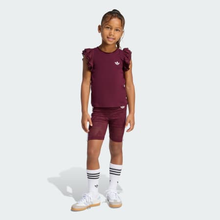 LACE CYCLING SHORT TEE SET