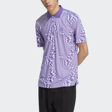 adidas Rekive Allover Print Polo Shirt