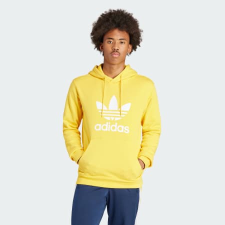 Clothing Adicolor Classics Trefoil Hoodie Yellow adidas Oman