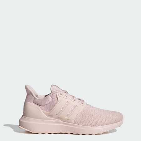 White and best sale pink adidas sneakers