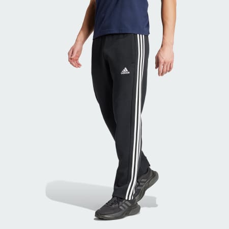 Essentials 3-Stripes Open Hem Fleece Pants