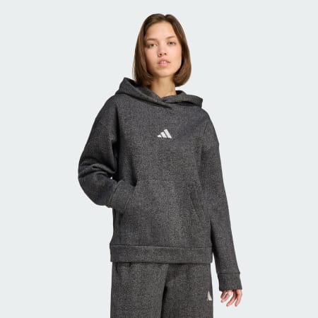 ALL SZN Holiday Glitter Fleece Loose Hoodie