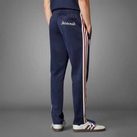 Navy blue and white track pants online