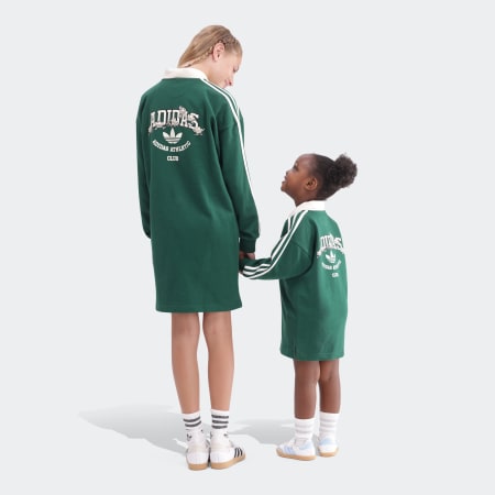 Dumbo Graphic French Terry Long Sleeve Polo Dress