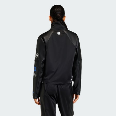 TEAMGEIST FAUX LEATHER TRACK TOP