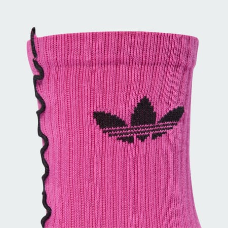 Șosete cu volane și lungime p&acirc;nă la gambă, 2 perechi