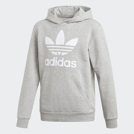 Girls grey adidas store hoodie