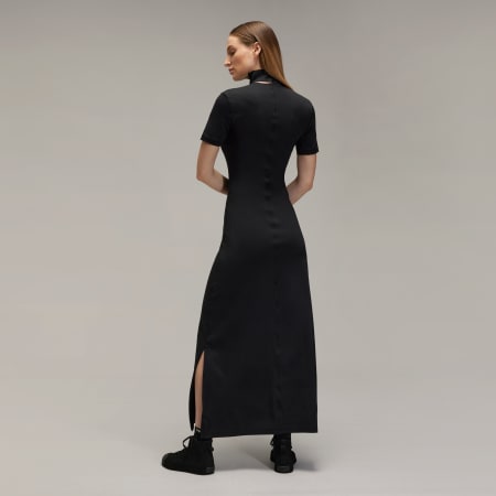 Y-3 Fitted Neck Closure Dress