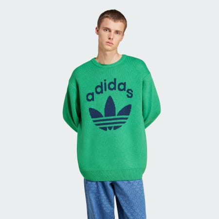 Pulover cu guler rotund adidas Originals 70s