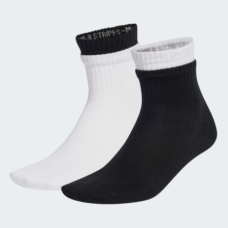 Two-Layer Mid Ankle Socks 2 Pairs
