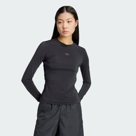 Adicolor Sheer 3-Stripes Long Sleeve Tee