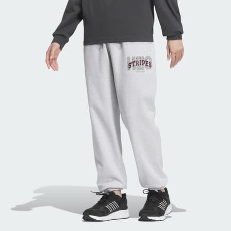Collegiate Pack Loose Fit French Terry Full Length Cuffed Hem Pants