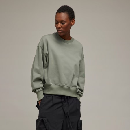 Y-3 Organic Cotton Terry Boxy Crew Sweater