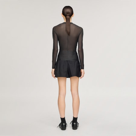 TRICOU CU M&Acirc;NECĂ LUNGĂ Y-3 MESH FITTED