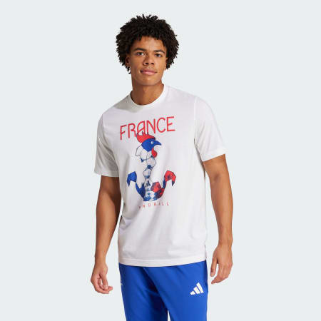 Tricou cu imprimeu grafic Franța Handball Climacool