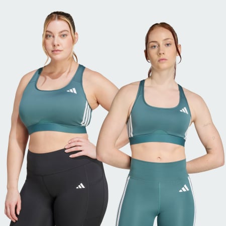 Powerreact Train Medium-Support 3-Stripes Bra