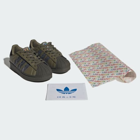 SUPERSTAR LED LIGHTS COMFORT CLOSURE ELASTIC LACE SHOES