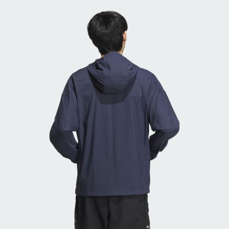 24/7 Regular Fit AEROREADY Denim Stretch-Woven Hooded Track Jacket