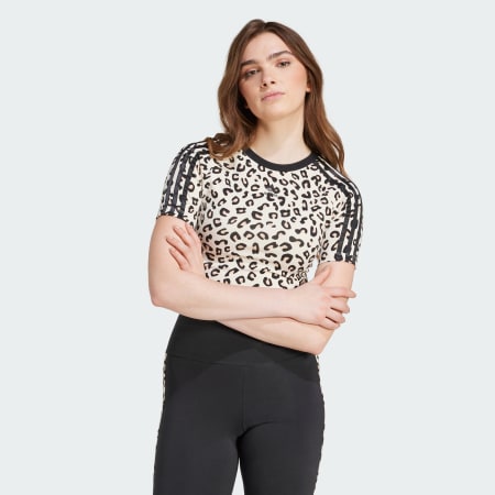 Tricou pentru copii cu imprimeu leopard integral