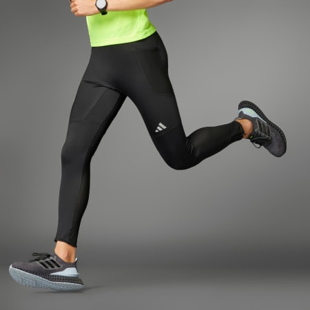 Men's Clothing - Ultimate Running Conquer the Elements AEROREADY Warming  Leggings - Black