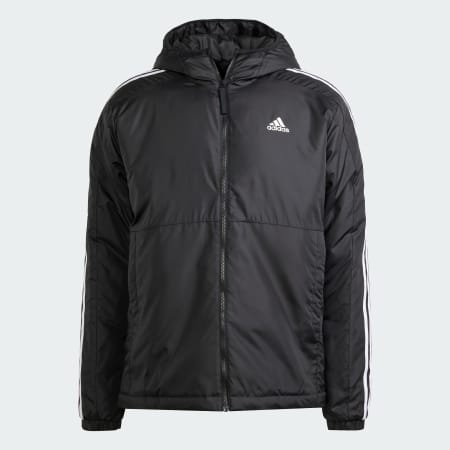 Essentials 3-Stripes Insulated Hooded Jacket