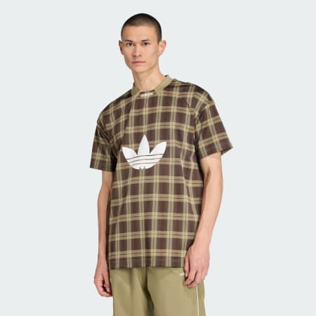 TARTAN ALL OVER PRINT LOOSE TEE