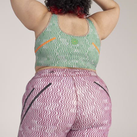 توب قصيرة adidas by Stella McCartney TruePurpose Printed Training (قياس كبير)