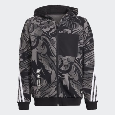 ARKD3 Relaxed Graphic Full-Zip Hoodie