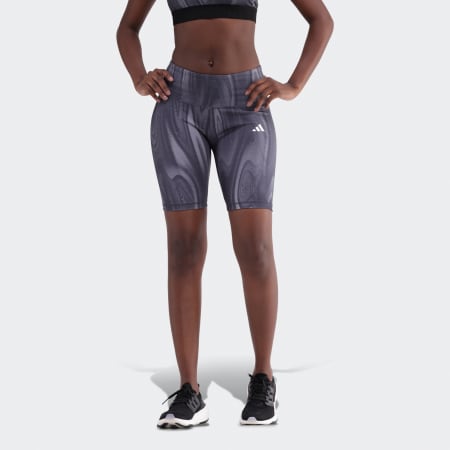 Training Essentials 3-Stripes High-Waisted Short Leggings