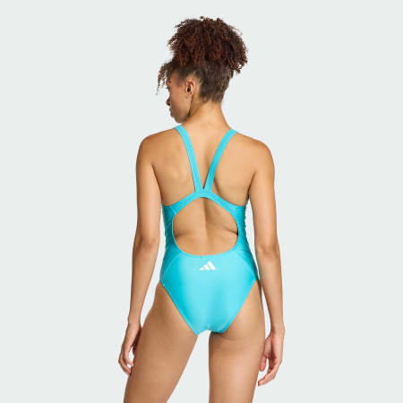 בגד ים עם 3 פסים וגזרת V בגב